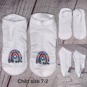 $12ea or 3/$15 Little Sister child socks size 7-2 new